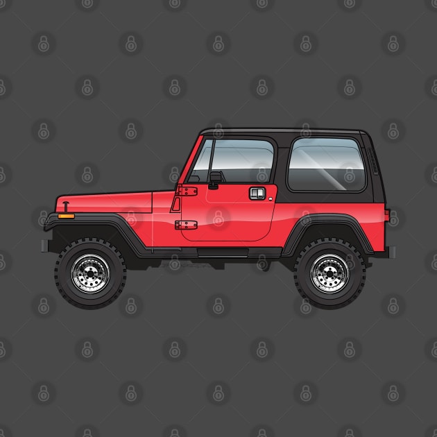 87-95 Red YJ by JRCustoms44