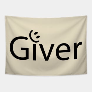 Giver 5artistic typography design Tapestry