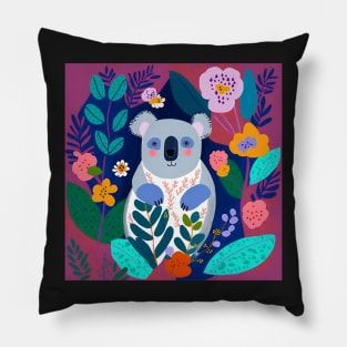 Koala in the Australian bush Pillow