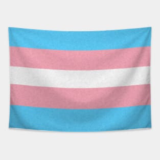 Transgender Pride Flag Colored Background Tapestry