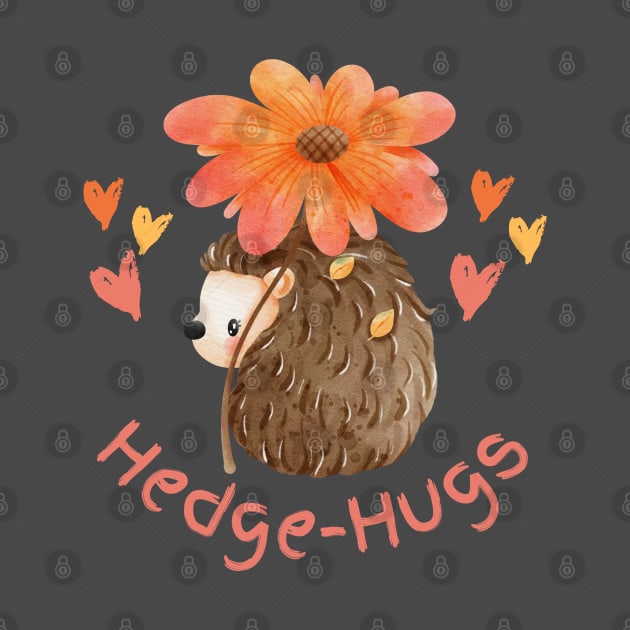 Cute Watercolor Hedge-Hugs by Serene Lotus