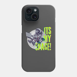 monkey business in space be astronaut Phone Case