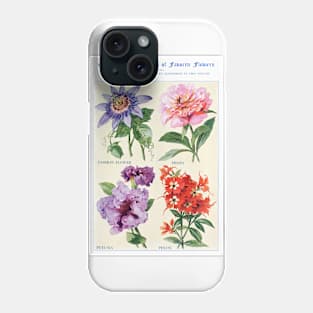 Flower watercolor illustration (1915) Phone Case