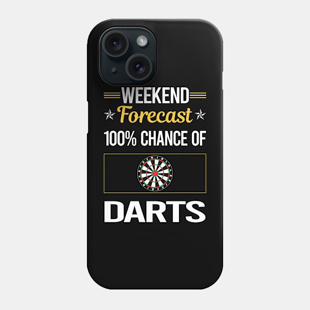 Funny Weekend Darts Phone Case by symptomovertake