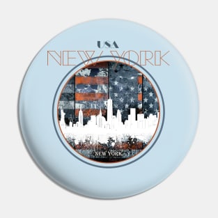 new york skyline Pin