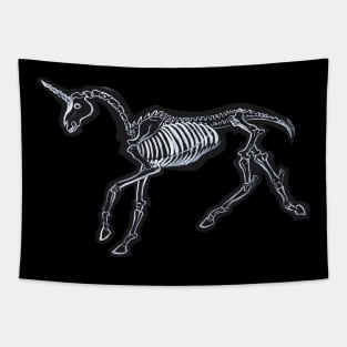Skeleton Unicorn Tapestry