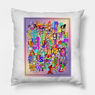 English Alphabet Pillow