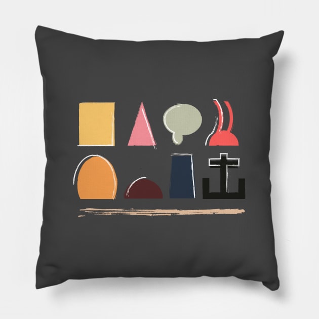 Spongebob Minimalist Pillow by OldManLucy