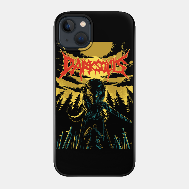 Un Dark Souls Metal Band Tee - Gaming - Phone Case