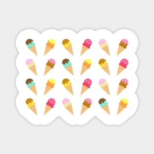 Ice Cream Pattern Magnet