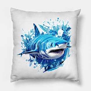 Shark Fish Ocean World Wildlife Wonder Abstract Pillow