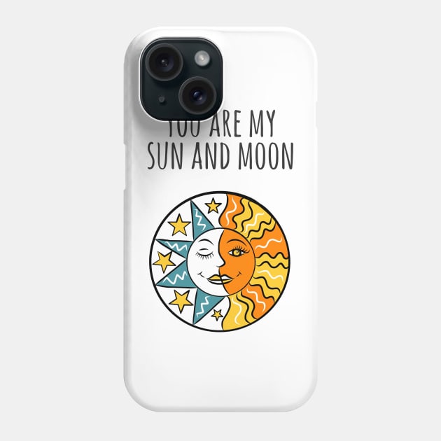 Sun And Moon Valentine Anniversary Phone Case by faiiryliite