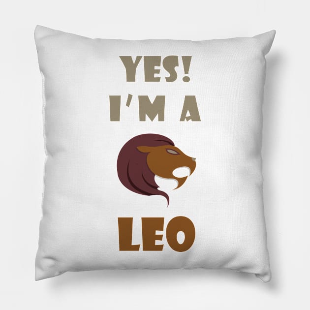 Yes I am a leo Pillow by aleo