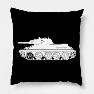 T-34-76 of the 1940 model with the L-11 cannon. USSR Tank Pillow