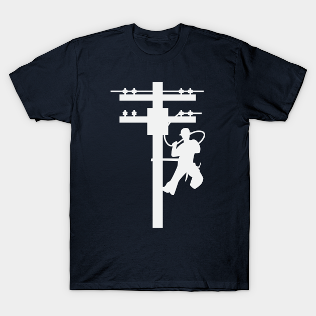 Discover Lineman Cool Silhouette - Lineman - T-Shirt