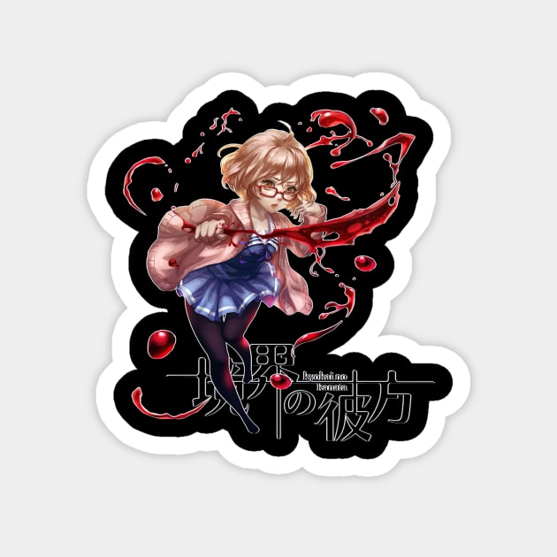 Beyond The Boundary Kawaii Kuriyama Magnet by ShariLambert