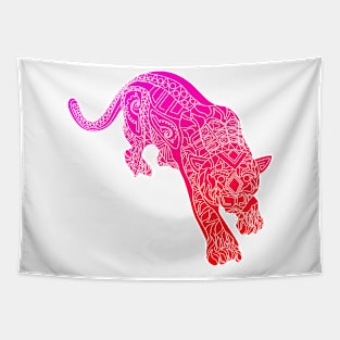 tiger ecopop in cute mexican patterns art Tapestry