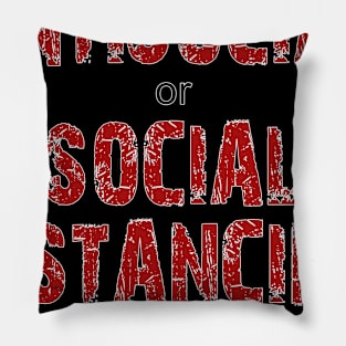 Anti-Social vs Social Distancing Pillow