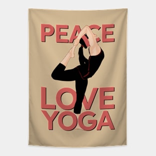 Vintage Yoga lady Tapestry