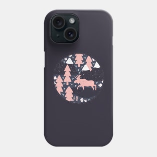 Mountain Moose (Salmon & Slate) Phone Case