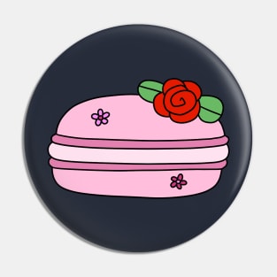 Rose Pink Macaroon Pin