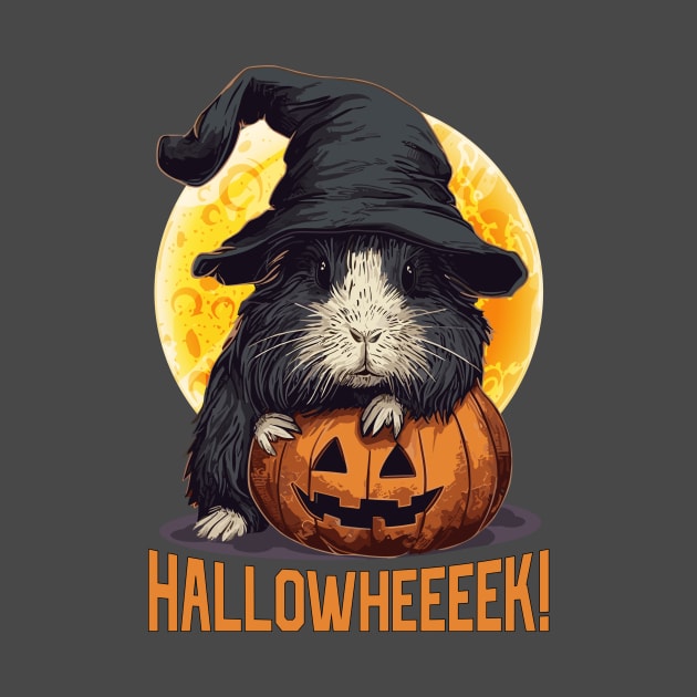 Funny and cute guinea pig halloween themed by Urbana Fly