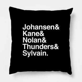 New York Dolls Names List Design Pillow