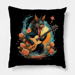 Prawn Playing Guitar Pillow