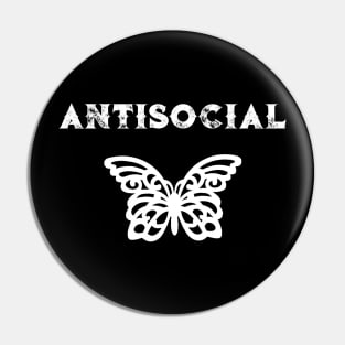 Antisocial Butterfly Pin