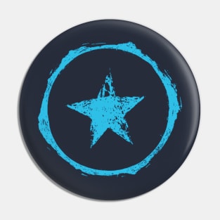 Star and Circle - Grunge Pin