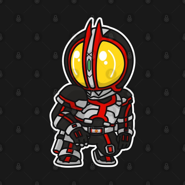 Kamen Rider Faiz Chibi Style Kawaii by The Toku Verse