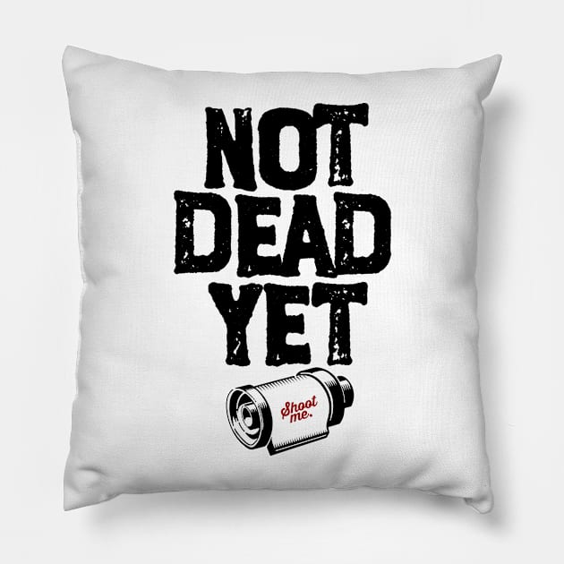 Film is not dead yet Pillow by SerifsWhiskey