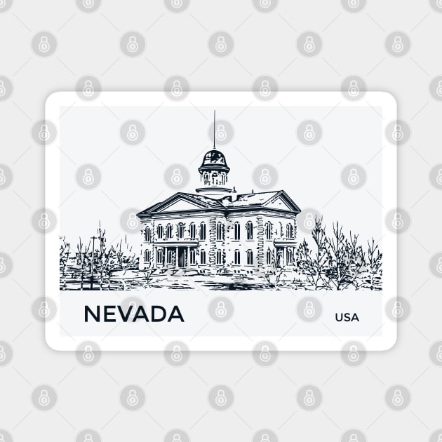 Nevada State USA Magnet by Lakeric