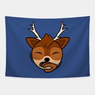 Shocked Reindeer Ecstatica Tapestry