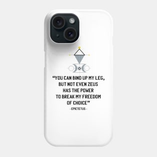 Stoics Quote from Epictetus Phone Case