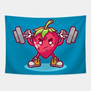 Fitness strawberry Tapestry