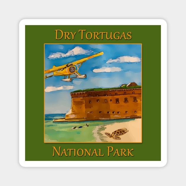 Dry Tortugas National Park Florida - WelshDesigns Magnet by WelshDesigns