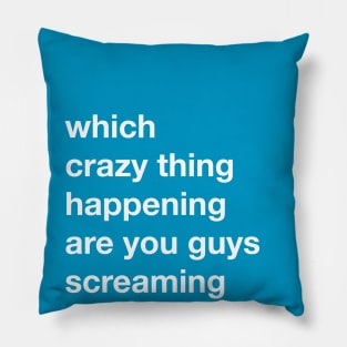 Which Crazy Thing are you Screaming About Pillow