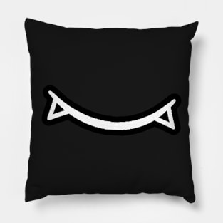 Cute Vamp Smile (black) Pillow