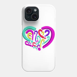 Who is in my heart? Different colors Phone Case