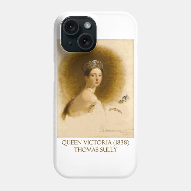 Portrait of Young Queen Victoria (1838) by Thomas Sully Phone Case by Naves