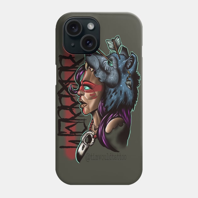 Warrior Woman Phone Case by Timwould