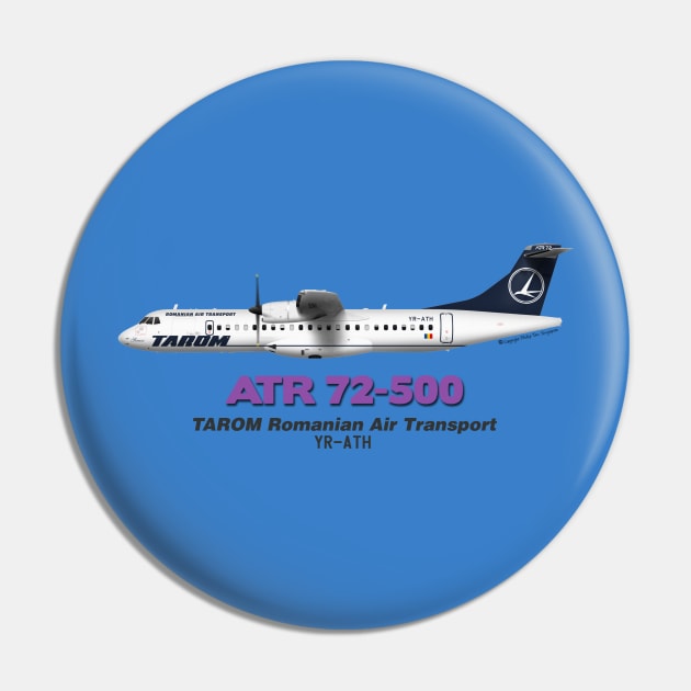 Avions de Transport Régional 72-500 - TAROM Romanian Air Transport Pin by TheArtofFlying