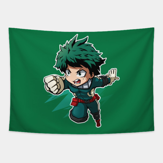 Midoriya Izuku Chibi Midoriya Izuku Tapestry Teepublic