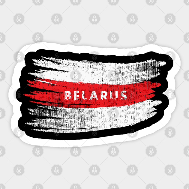 Belarus Vintage White Red Old Flag Pagonya Belarusian Flag Sticker Teepublic Au