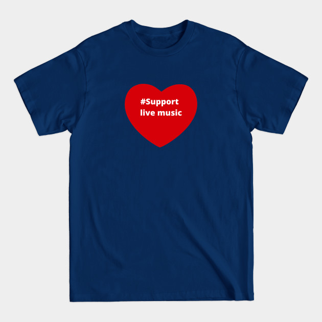 Disover Support Live Music - Hashtag Love Heart - Music - T-Shirt