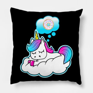 Unicorn Donut Dreams Pillow