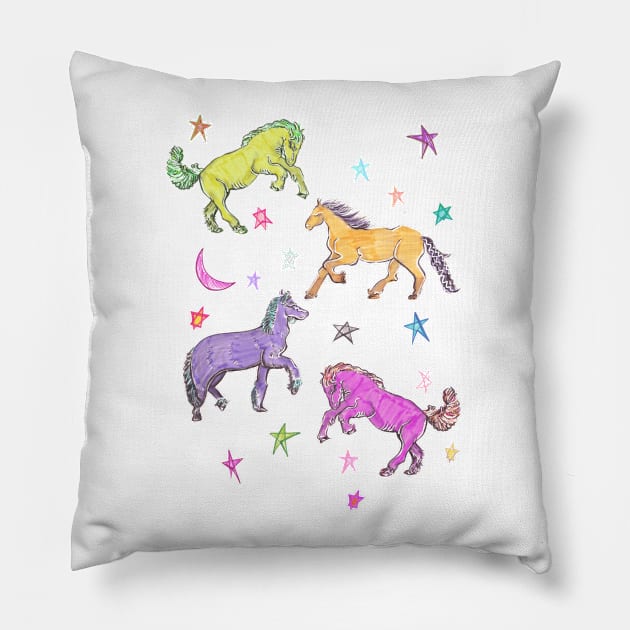 Glacey Galores Pillow by minniemorrisart