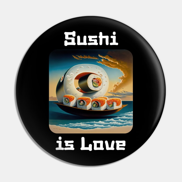 Sushi is love v1 Pin by AI-datamancer