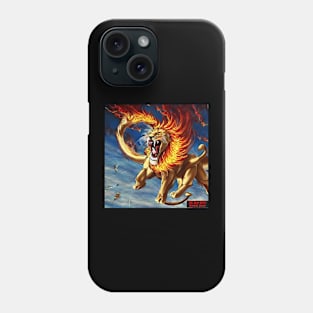 Fire Breathing Demon slaying Lion! Phone Case